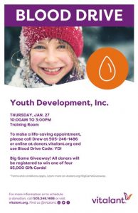 YDI Blood Drive Flyer