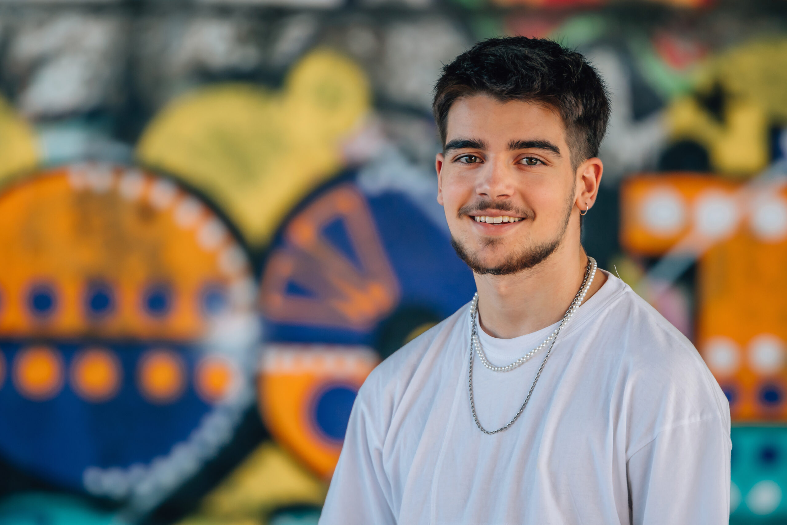 Portrait of a young man smiling