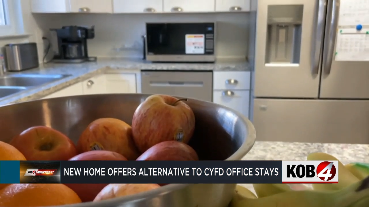New home offers alternative to CYFD office stays KOB4 overlay bowl of apples in a kitchen
